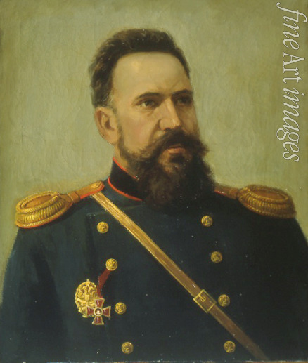 Gerez Michail Petrowitsch - Porträt des Waffenkonstrukteurs Sergei I. Mossin (1849-1902)