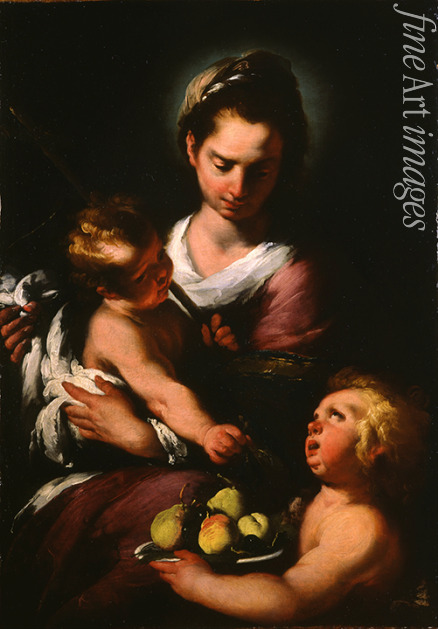 Strozzi Bernardo - Madonna und Kind mit dem Johannesknaben