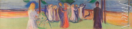 Munch Edvard - Dans på stranden (Reinhardt-frisen) (Tanz am Strand (Reinhardt-Fries))