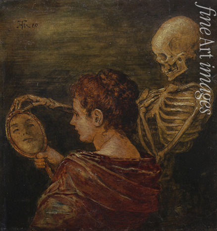 Thoma Hans - Woman, mirror and death
