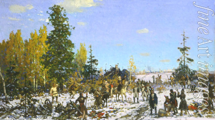 Grandi Ivan Antonovich - Fight of the Partisans in 1812