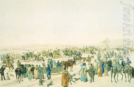 Unbekannter Künstler - Die große Kaiserliche Schlittenfahrt zu Wien am 22. Januar 1815