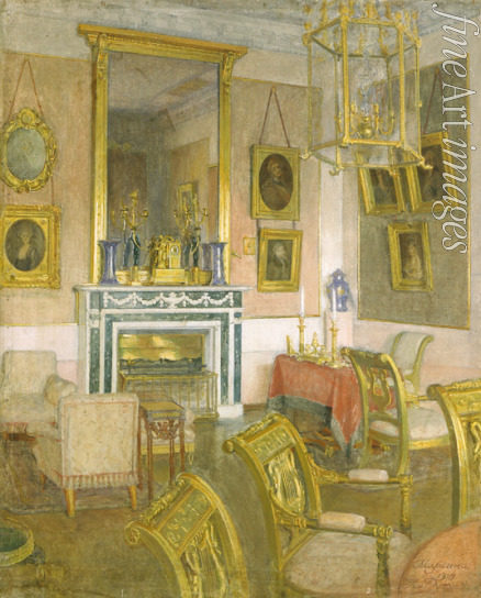 Rubtsov Alexander Alexandrovich - The Living Room in the Manor House Maryino