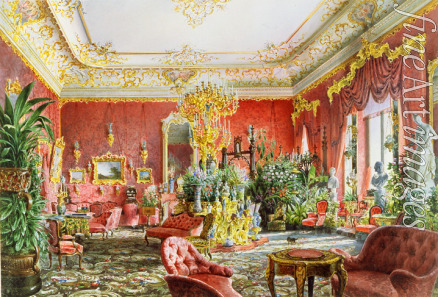 Premazzi Ludwig (Luigi) - The study of Grand Duke Mikhail Nikolayevich of Russia in the New Michael Palace in St. Petersburg