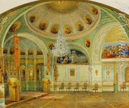 Sadovnikov Vasily Semyonovich - Interior of the House Church in the Yusupov Palace in St. Petersburg