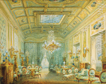 Sadovnikov Vasily Semyonovich - The living room with Pastels
