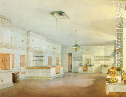 Sadovnikov Vasily Semyonovich - The kitchen in the Yusupov Palace in St. Petersburg