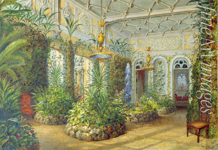 Sadovnikov Vasily Semyonovich - The Winter garden in the Yusupov Palace in St. Petersburg