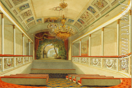Sadovnikov Vasily Semyonovich - The Home theatre in the Yusupov Palace in St. Petersburg