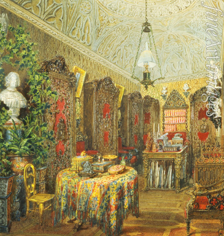 Sadovnikov Vasily Semyonovich - The Study in the Yusupov Palace in St. Petersburg