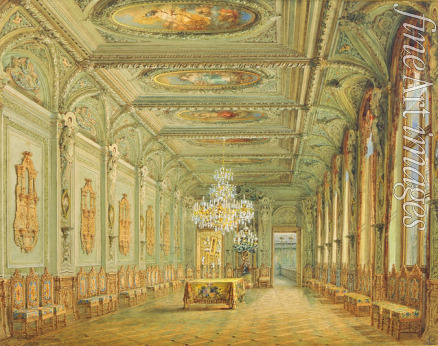 Sadownikow Wassili Semjonowitsch - Das Hauptspeisezimmer (Galerie des Heinrich II.) im Jussupow-Palais in St. Petersburg