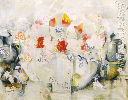 Exter Alexandra Alexandrowna - Vase mit Blumenstrauß