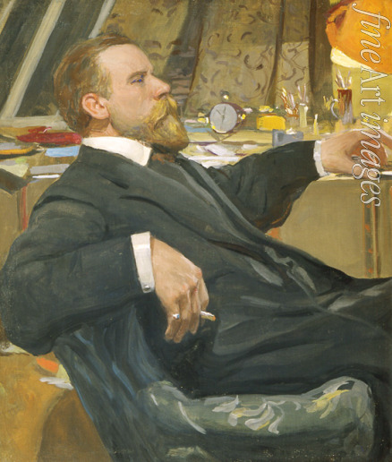 Wachramejew Alexander Iwanowitsch - Porträt des Malers Iwan Gorjuschkin-Sorokopudow (1873-1954)
