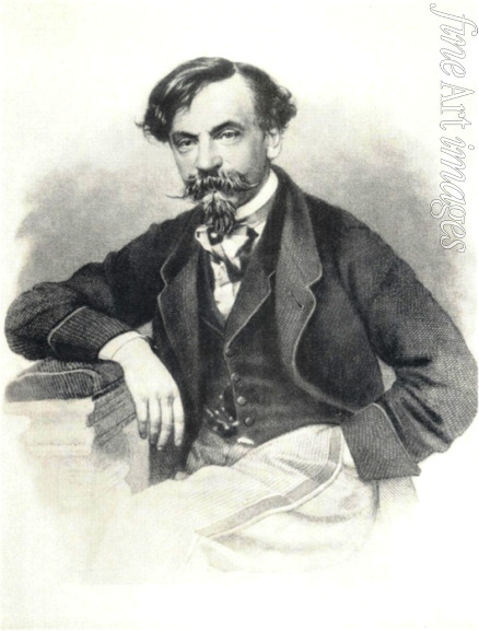 Anonymous - Portrait of the author Ivan Ivanovich Panaev (1812-1862)