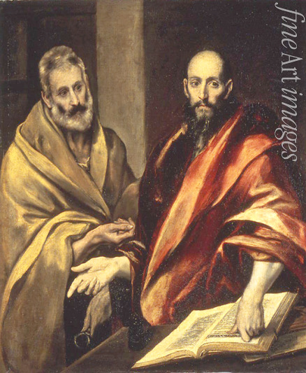 El Greco Dominico - The Apostles Saint Peter and Saint Paul