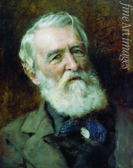 Makowski Konstantin Jegorowitsch - Porträt des Schriftstellers Dmitri Grigorowitsch (1822-1899)