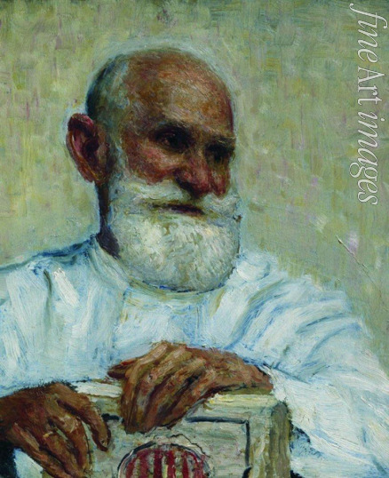 Repin Ilya Yefimovich - Portrait of the physiologist, psychologist, and physician Ivan P. Pavlov (1849-1936)