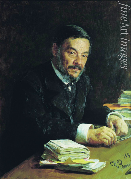 Repin Ilya Yefimovich - Portrait of the physiologist and physician Ivan M. Sechenov (1829-1905)
