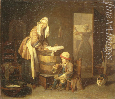 Chardin Jean-Baptiste Siméon - Die Wäscherin