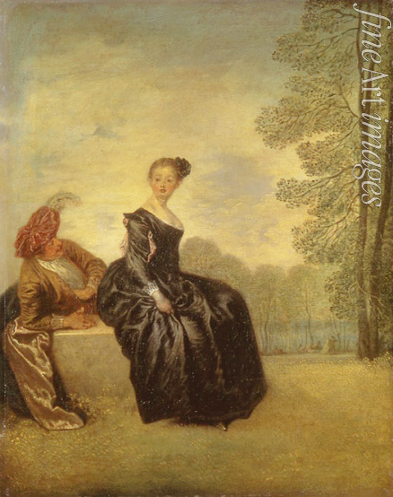 Watteau Jean Antoine - Eine launische Frau (La Boudeuse)