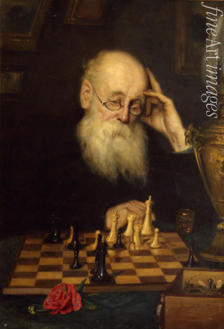 Mjasojedow Grigori Grigorjewitsch - Allein mit dem Schachspiel