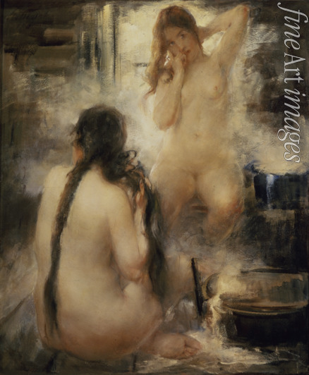 Tikhov Vitali Gavrilovich - In a steam bath