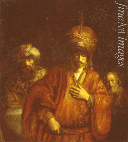 Rembrandt van Rhijn - Die Verurteilung Hamans (David und Urias)