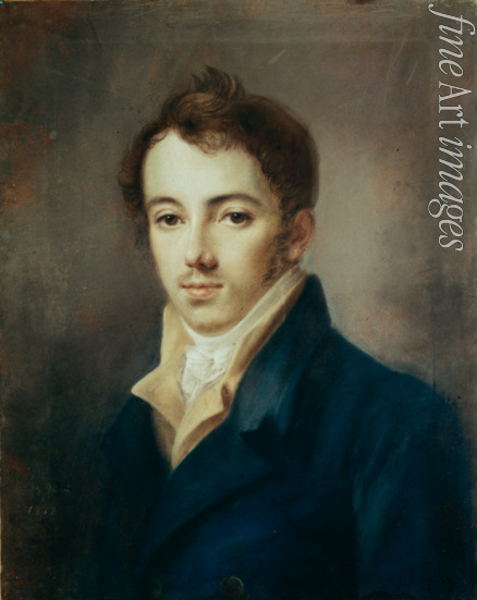 Wenezianow Alexei Gawrilowitsch - Porträt des Dezembristen Michail Alexandrowitsch Fonwisin (1787-1854)
