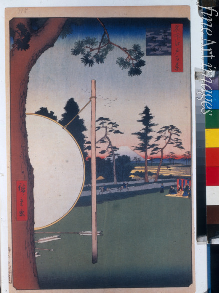 Hiroshige Utagawa - Die Reitbahn von Takata (Einhundert Ansichten von Edo)