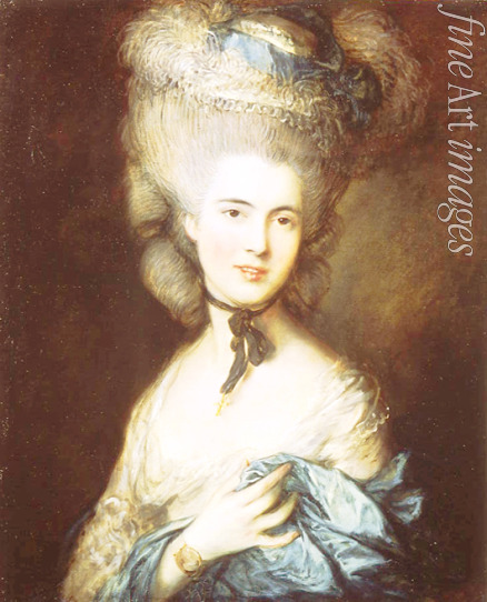 Gainsborough Thomas - A Lady in Blue (Duchess of Beaufort)