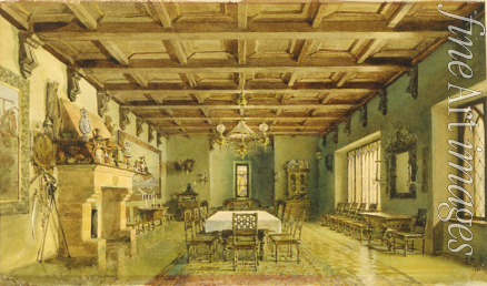 Polenova Elena Dmitryevna - The Dining room in the Mamontov's House