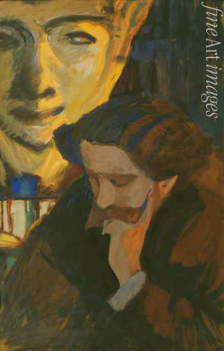 Kruglikowa Jelisaweta Sergejewna - Porträt des Dichters Maximilian Woloschin (1877-1932)