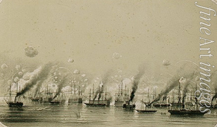 Timm Vasily (George Wilhelm) - The English-French squadron firing at Sevastopol in 1854