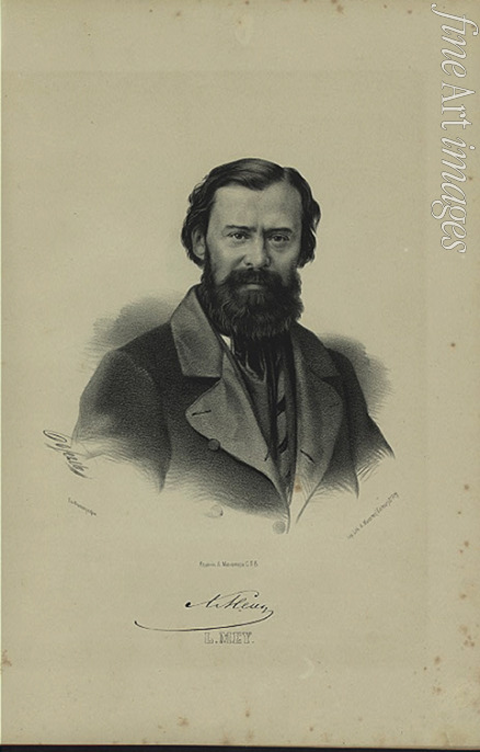 Borel Pjotr Fjodorowitsch - Porträt des Dichters Lew Mej (1822-1862)