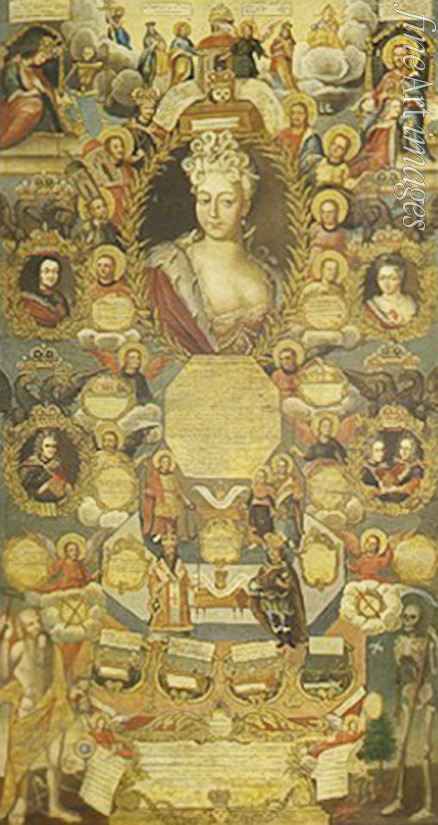 Russischer Meister - Porträt der Zarentochter, Großfürstin von Russland Natalja Alexejewna, Peters I. Schwester (1673-1716)