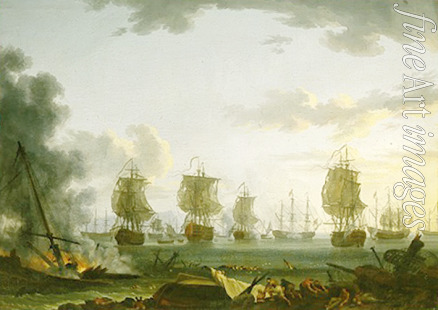 Hackert Jacob Philipp - The Return of the Russian fleet after the naval Battle of Chesma