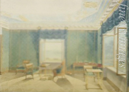 Vorobyev Maxim Nikiphorovich - The Green Study in the Yelagin Palace in St. Petersburg