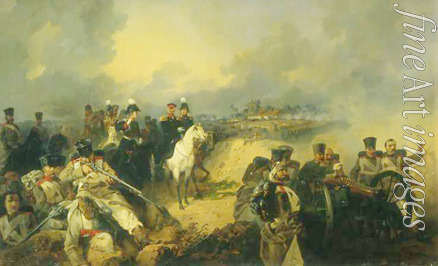 Mikeshin Mikhail Osipovitsch - The Battle of Montmirail on February 11, 1814
