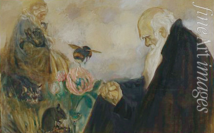 Ezuchevsky Mikhail Dmitrievich - Charles Darwin be working on 