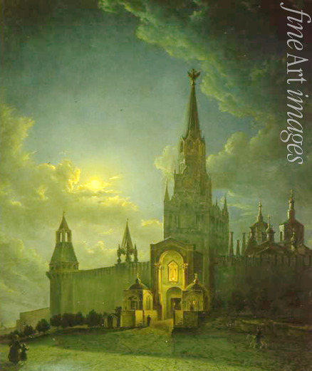 Rabus Karl Ivanovich - The Spasskaya Tower (Divine Savior) in the Moscow Kremlin