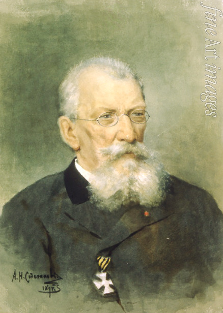 Stepanov Alexander Nikolaevich - Portrait of the artist Pyotr P. Sokolov (1821-1899)
