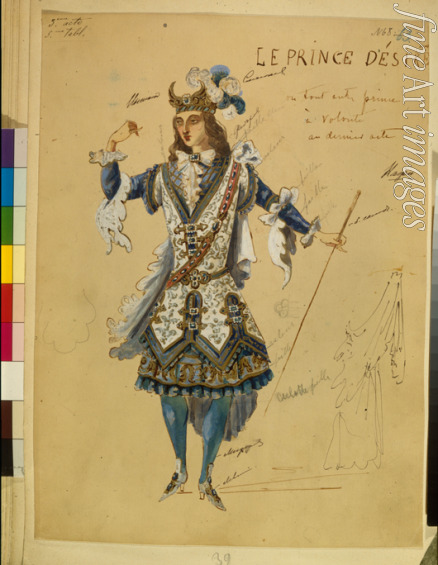 Vsevolozhsky Ivan Alexandrovich - Costume design for the ballet Sleeping Beauty by P. Tchaikovsky