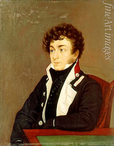 Kiprenski Orest Adamowitsch - Porträt von Dichter Konstantin Nikolajewitsch Batjuschkow (1787-1855)