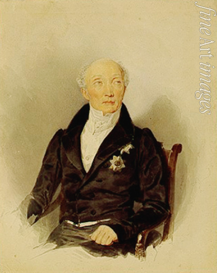 Briullov Alexander Pavlovich - Portrait of the Secretary of State and reformers Count Michail Speransky (1772-1839)