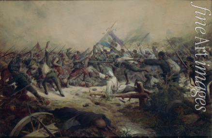 Morozov Pyotr - The Battle of Stara Zagora on July 22, 1877