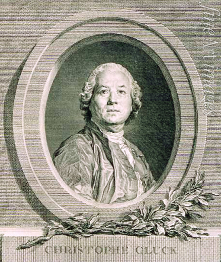 Duplessis Joseph-Siffred - Porträt des Komponisten Christoph Willibald Ritter von Gluck (1714-1787)
