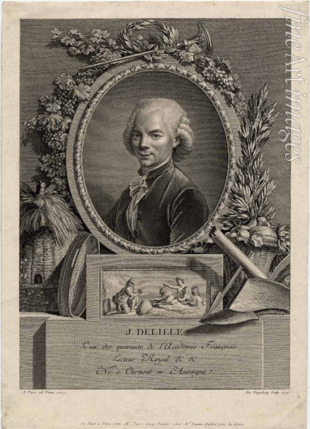 Mosnier Jean Laurent - Porträt des Dichters Jacques Delille (1738-1813)