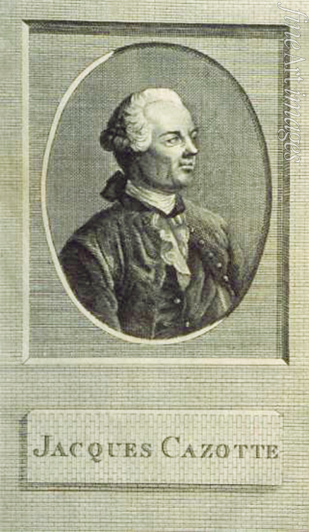 Französischer Meister - Porträt des Schriftstellers Jacques Cazotte (1720-1792)