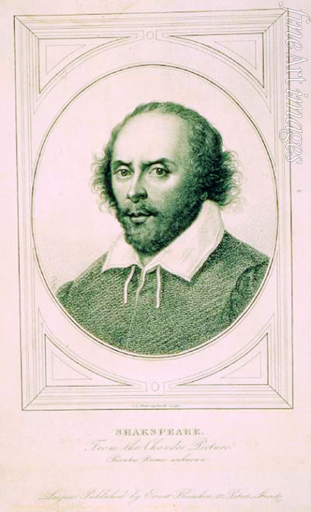 Unbekannter Künstler - Porträt des Dichters William Shakespeare (1564-1616)