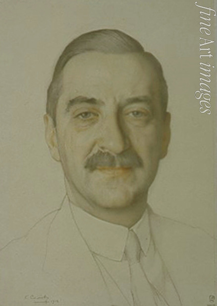 Somow Konstantin Andrejewitsch - Porträt des Schriftstellers und Musikkritikers Walter F. Nouvel (1871-1949)